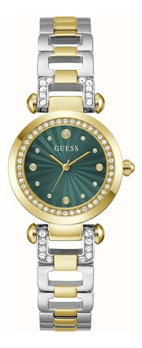 Relógio Feminino Guess Bicolor Analógico Cristais Original