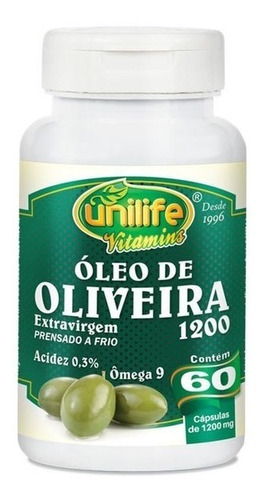 Óleo De Oliveira 60 Capsulas 1200mg - Unilife