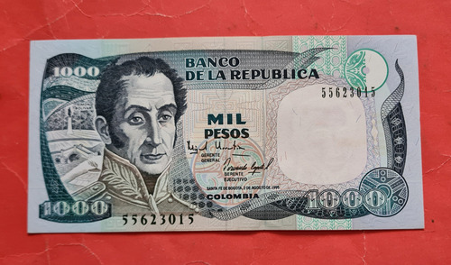 Billete Mil Pesos Colombia