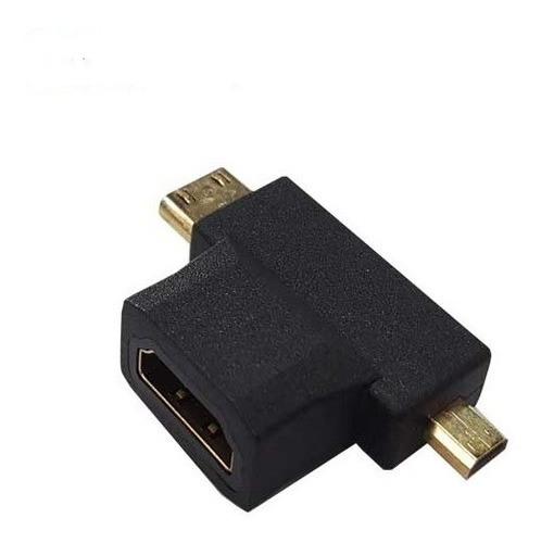 Imagen 1 de 3 de Adaptador Mini / Micro Hdmi 1080p Macho A Hdmi Hembra Ulink