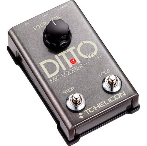 Tc Helicon Ditto Mic Looper Pedal Looper Para Voz Color Gris