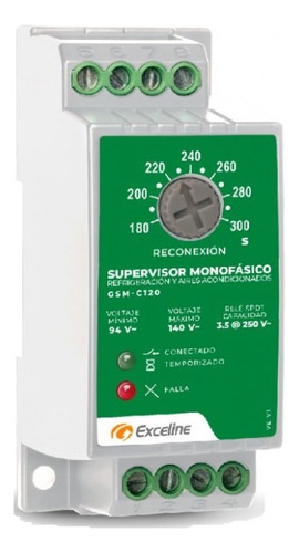 Exceline Supervisor Voltaje C/salida Control 120v Gsm-c120