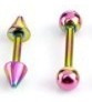 Piercing Arco Iris Orgullo Gay Lgbt X 8 Piezas