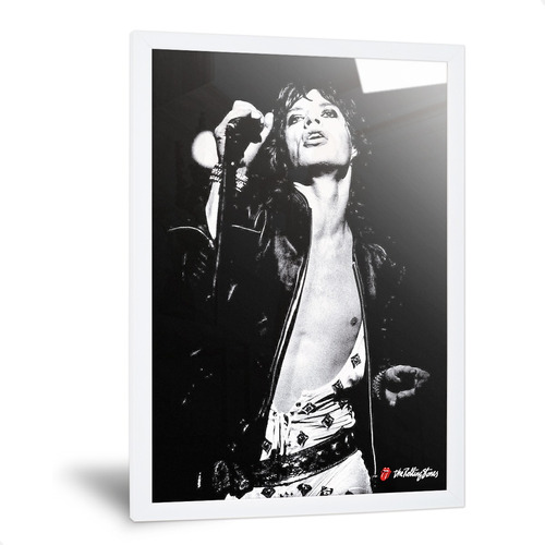 Cuadros Rolling Stones Mick Jagger Enmarcado Medida 35x50cm 