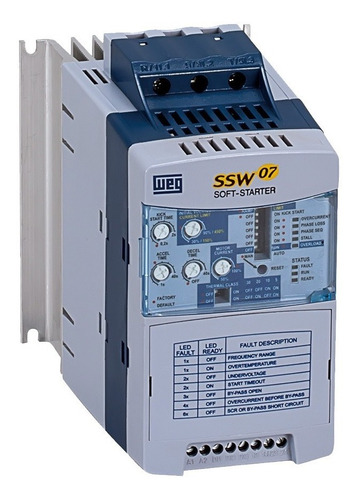 Chave De Partida Soft Starter Weg Ssw07 17a 10cv 380v