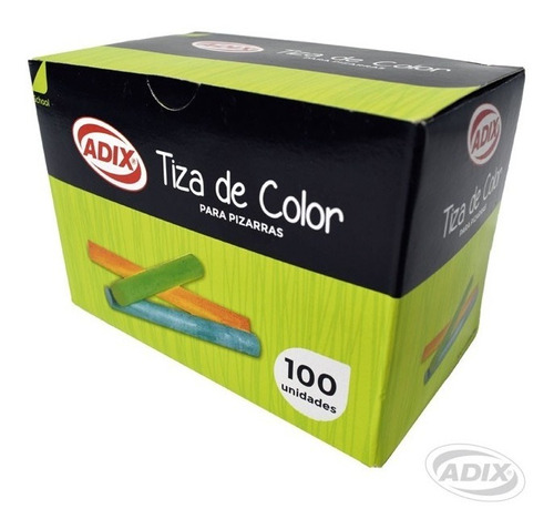 Tiza Colores 100 Unid.