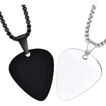 Comprar 2uds Collar Con Púa De Guitarra Colgante De Guitarra Cadenas
