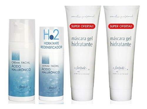 Crema Y Serum Acido Hialuronico + 2 Mascarillas De Colágeno