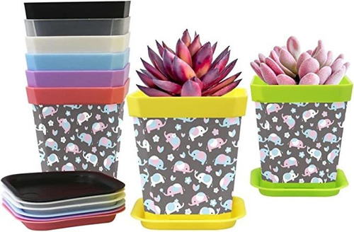 Cartoon Elephant (8 Colors) Planters Nursery Pots Flower 