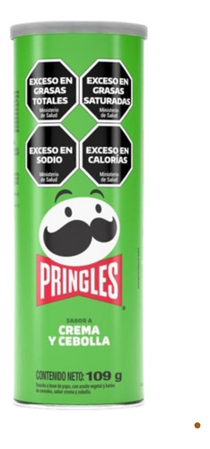 Papas Pringles Crema Y Cebolla 109g Caja X 18u