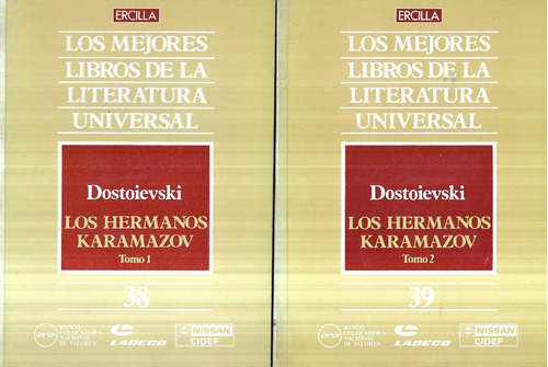 Los Hermanos Karamazov 2 Tomos / Dostoievski / Ercilla 