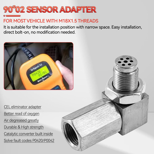 1 X Extensor De Sensor De Oxígeno Y Espaciador Universal
