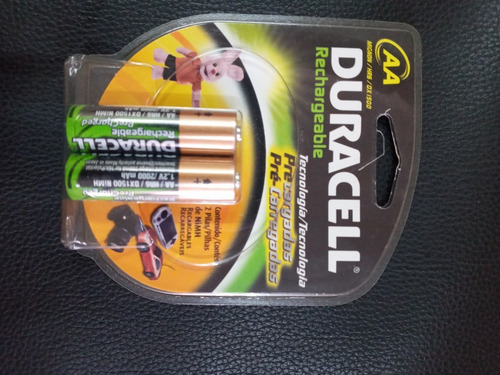 Pilas Baterias Aa Recargables 2000 Mah Duracell Originales