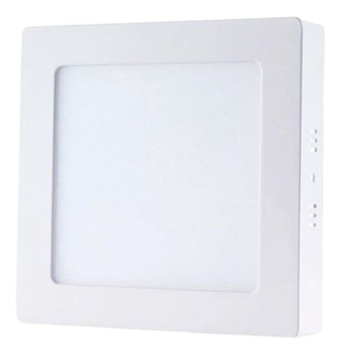 Lampara Led Panel Superficial Cuadrada 18w