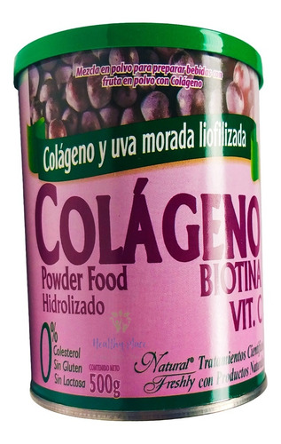 Colageno Hidrolizado Uva Piel Firme 500g - g a $116