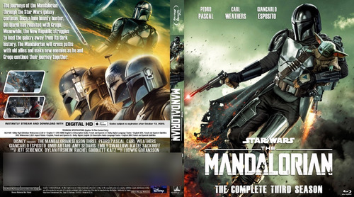 The Mandalorian Temp. 3 2023 Bluray. 2 Discos. Ing/esp. Lat!