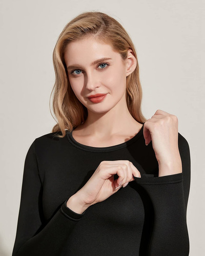 Lapasa Ropa Interior Térmica Para Mujer, Con Forro Polar, .