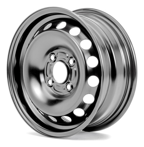 Imagen 2 de 7 de Llanta De Acero 5.5 X 14 - (pintada Negra) Ford Ka
