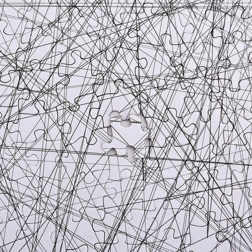 Bgraamiens Puzzle - Rompecabezas en blanco y negro, 1000 piezas