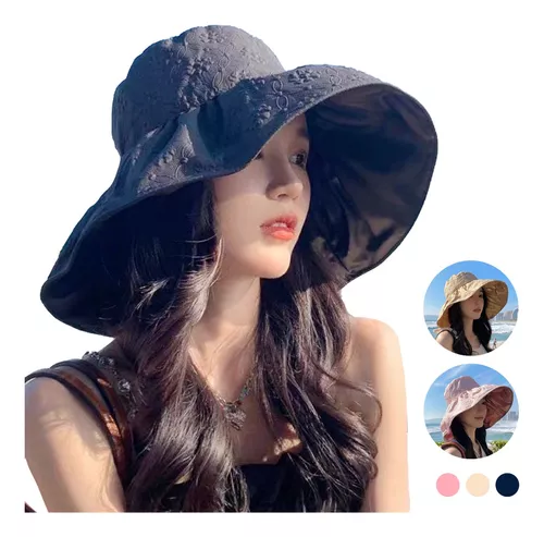 Sombrero Para Sol Gorras Mujer Playa Visera Protección Uv