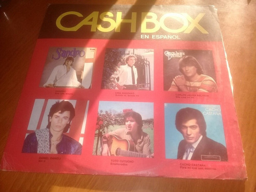 Cash Box Vinilo Sandro Cacho Castaña Manzano Beltran Cutugno