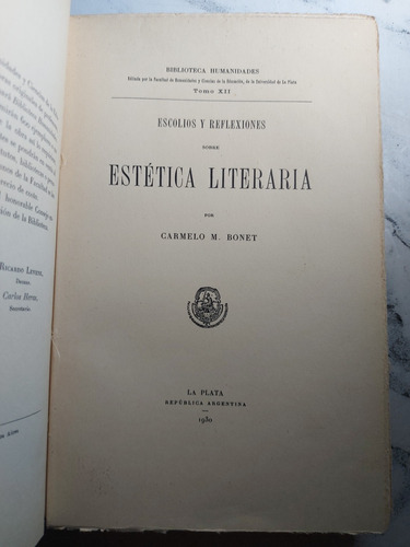 Estética Literaria. Carmelo M. Bonet. Ian 743