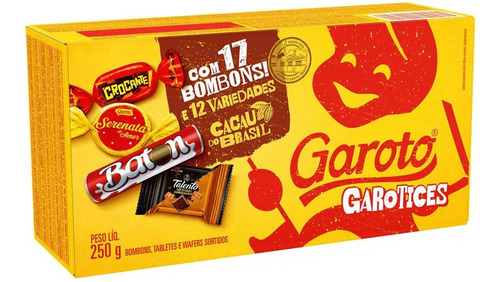 Kit 10 Caixas Bombom Garoto Chocolate Sortidos