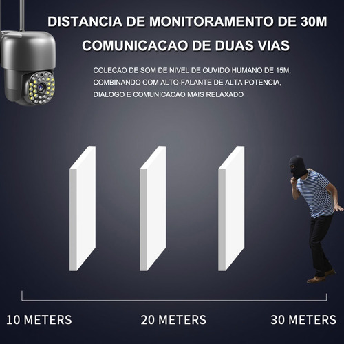 Cámara Wifi 5g 1080p Monitor De Visión Nocturna En Color Par