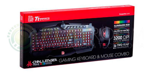 Imagen 6 de 7 de Combo Gamer Teclado + Mouse Thermaltake Challenger Prime Rgb
