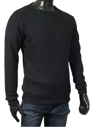 Sweater Hombre Cuello Redondo Pullover Morley Panal Frisado