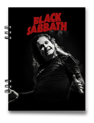 Imagen 4 de 10 de Cuaderno Black Sabbath 15x20 Cms Media Carta 100 Hojas