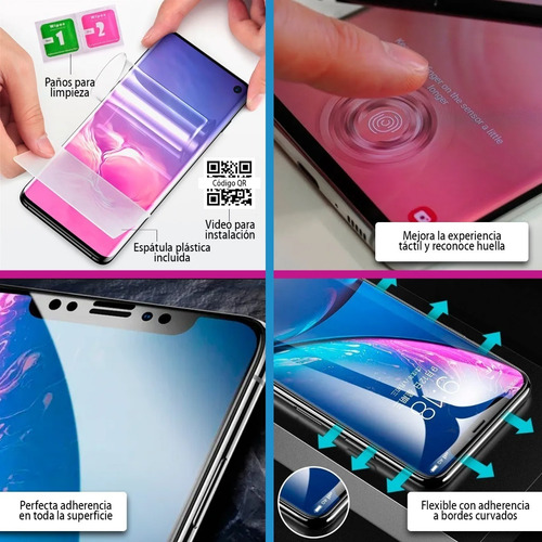 Imagen 6 de 10 de Funda Silicona Gamuza + Film Hydrogel Para Todos iPhone 13