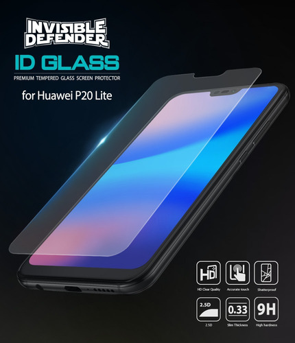 Imagen 2 de 6 de Vidrio Templado Ringke Huawei P20; P20 Pro; P20 Lite Pack X3