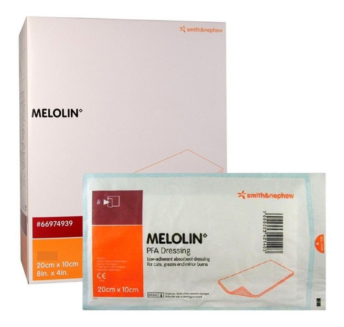 Curativo Melolin Gaze Não Aderente 20cm X 10cm Smith - 05 Un