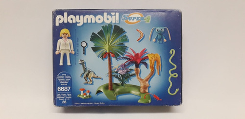 Playmobil Mini Jungla Con Dinosaurio Super 4.[nue^v O/u (Usado)