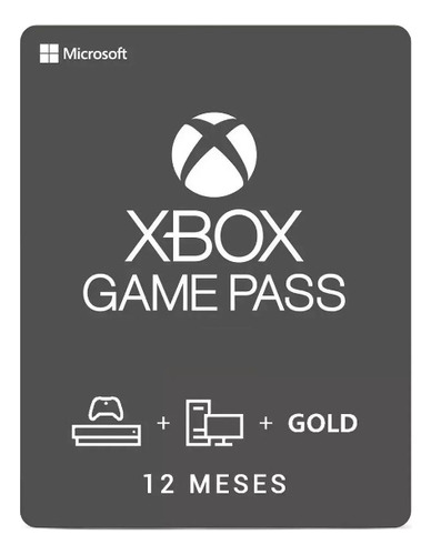 Xbox Game Pass 12 Meses Brasil 25 Digitos