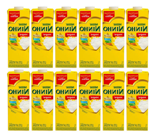 Leite Uht Integral Nestlé Ninho Forti+ Com Tampa 1l - 12un