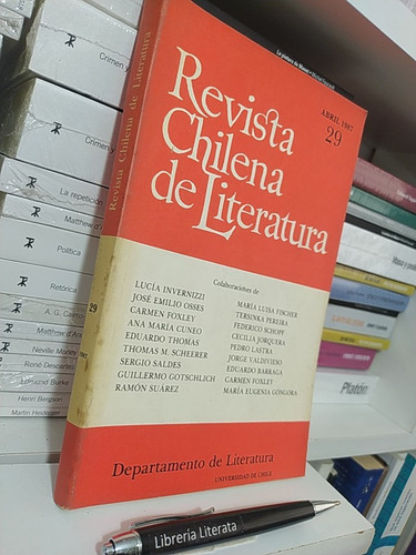 Revista Chilena De Literatura 29 1987 Invernizzi Osses Foxle