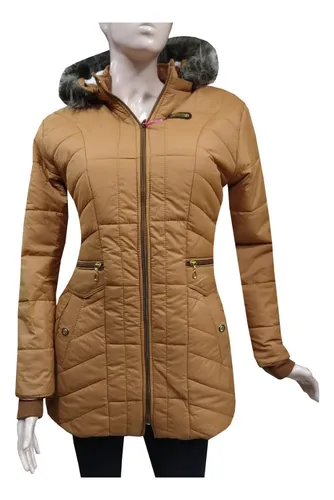 Parka color top mostaza mujer