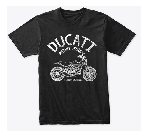Camiseta Ducatti Scrambler Diseño Retro