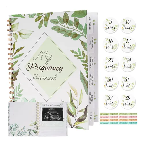Diarios De Embarazo Para Madres Primerizas, Libro Y Planific