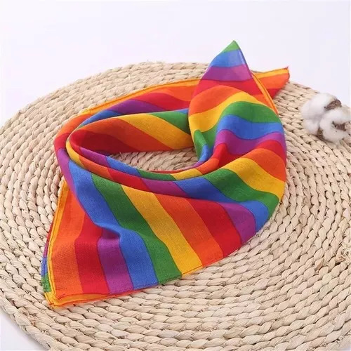 Pañoleta Lgtb Bandana Arcoiris Orgullo Lgtb Pride 53x53cm