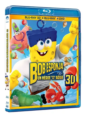 Bob Esponja Un H roe Fuera Del Agua 3d blu ray