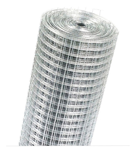 Malla Electrosoldada Galvanizada Cerco 1.2x25m 1.9mm 10x5 Cm