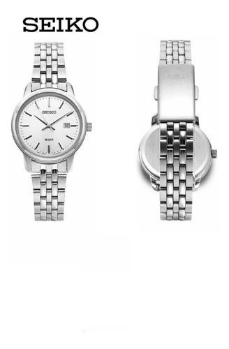 Seiko Dama Neo Classic Sur667p1 Plateado Malla De Acero Inox