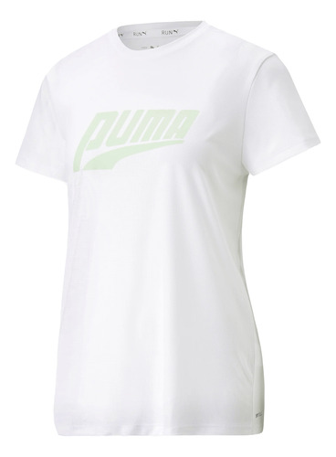 Playera Puma Correr Logo Mujer Blanco