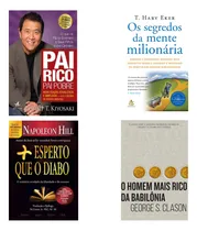Comprar Kit 4 Livros Pai Rico, Pai Pobre, Segredos Da Mente Milionária, Mais Esperto Que O Diabo E Homem Mais Rico Da Babilônia