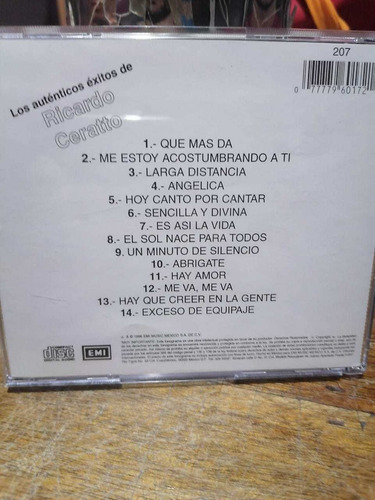 Cd Ricardo Ceratto Los Auténticos Éxitos (Usado)