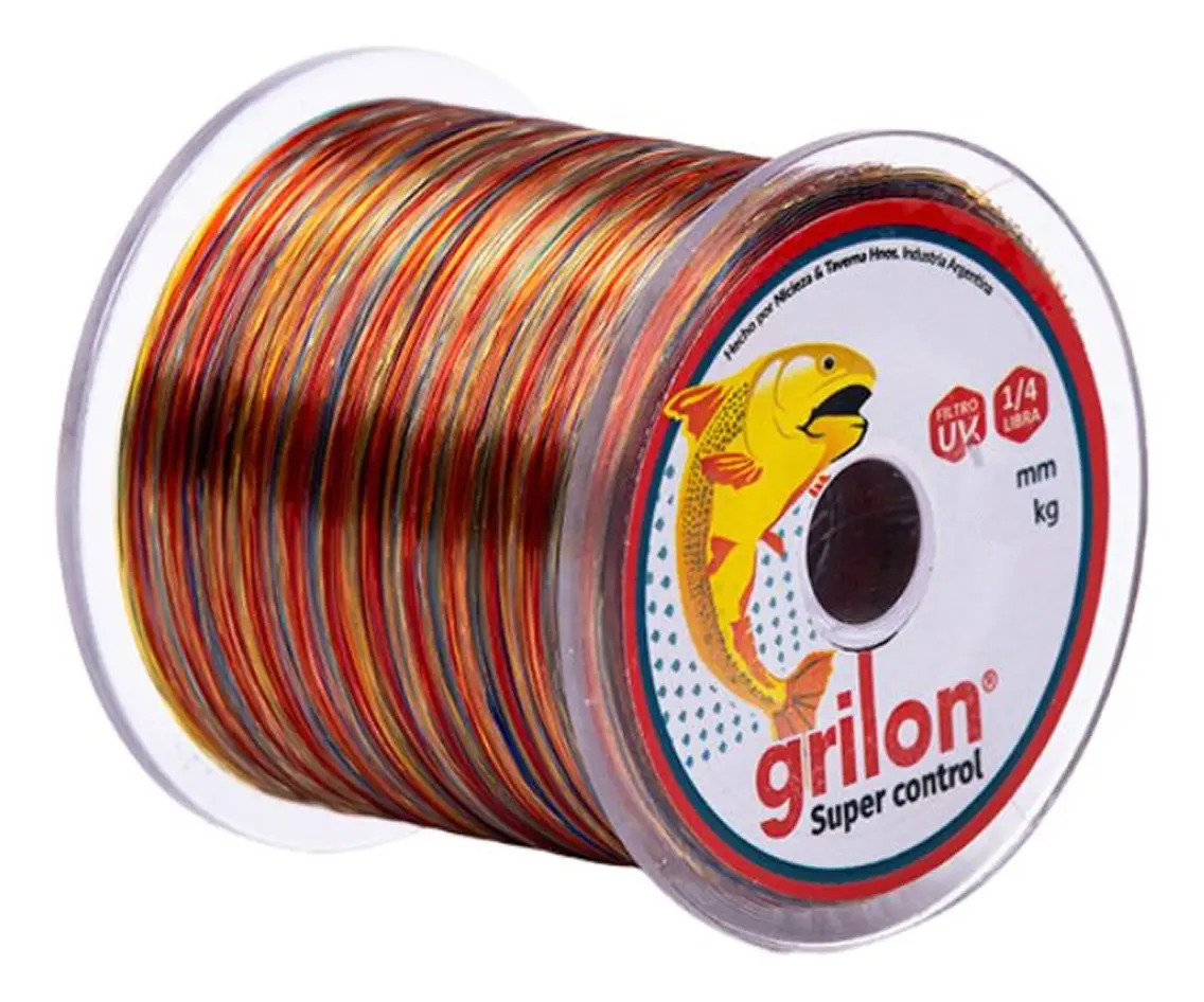 Tanza Pesca Grilon Bobina 1/4lb Multicolor Medidas Color 0.50 Mm