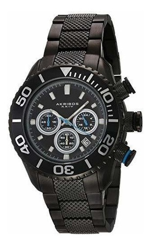 Akribos Xxiv Men's 'conqueror' Large Diver's Watch - 165 Fee